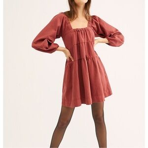 Free People Lou Jean Babydoll Dress Large